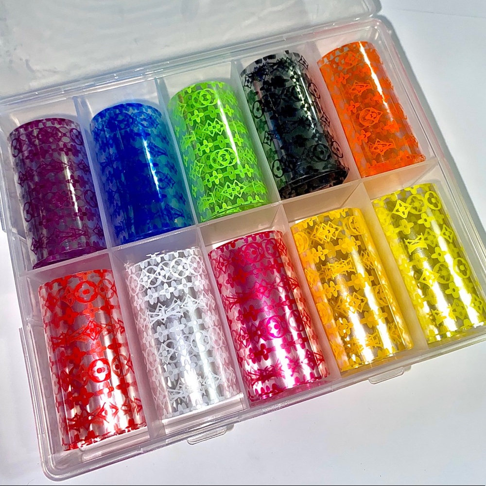 Designer Nail Foil (LV MULTICOLOUR / MIXED DESIGN)
